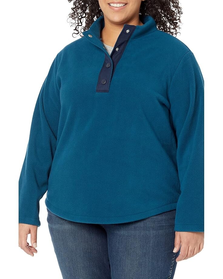 

Толстовка Draper James Plus Size Turtleneck Pullover Fleece, нави