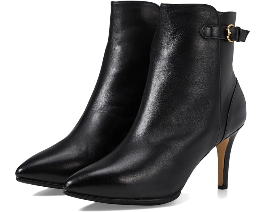 Ботинки Cole Haan Grand Ambition Vesper Bootie 75 mm, черная кожа