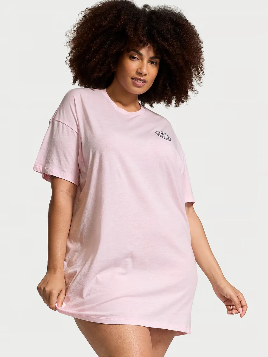 

Свободная футболка для сна из 100 % хлопка Victoria'S Secret, розовый