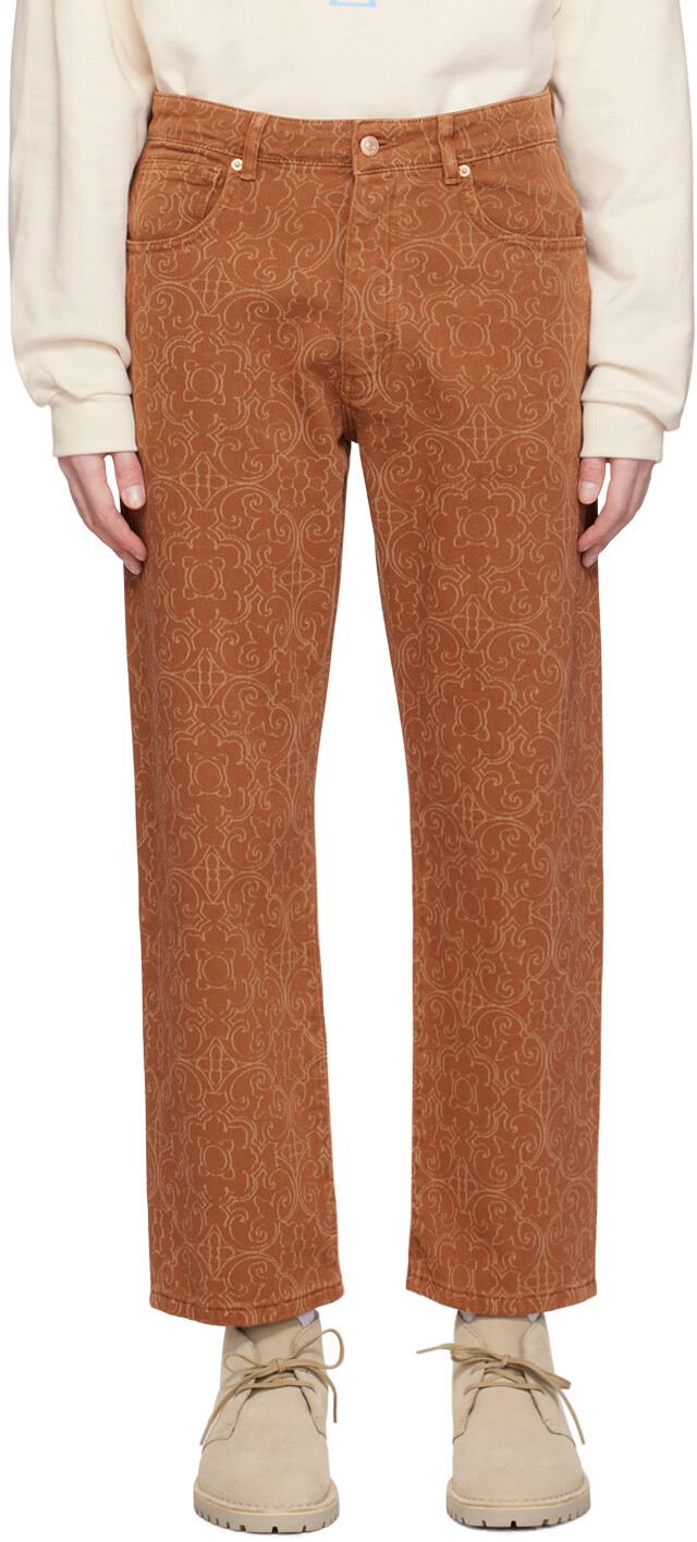 

Коричневые джинсы Drole De Monsieur Le Jeans Фаансовые джинсы
