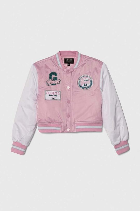 

Детский бомбер Guess, розовый