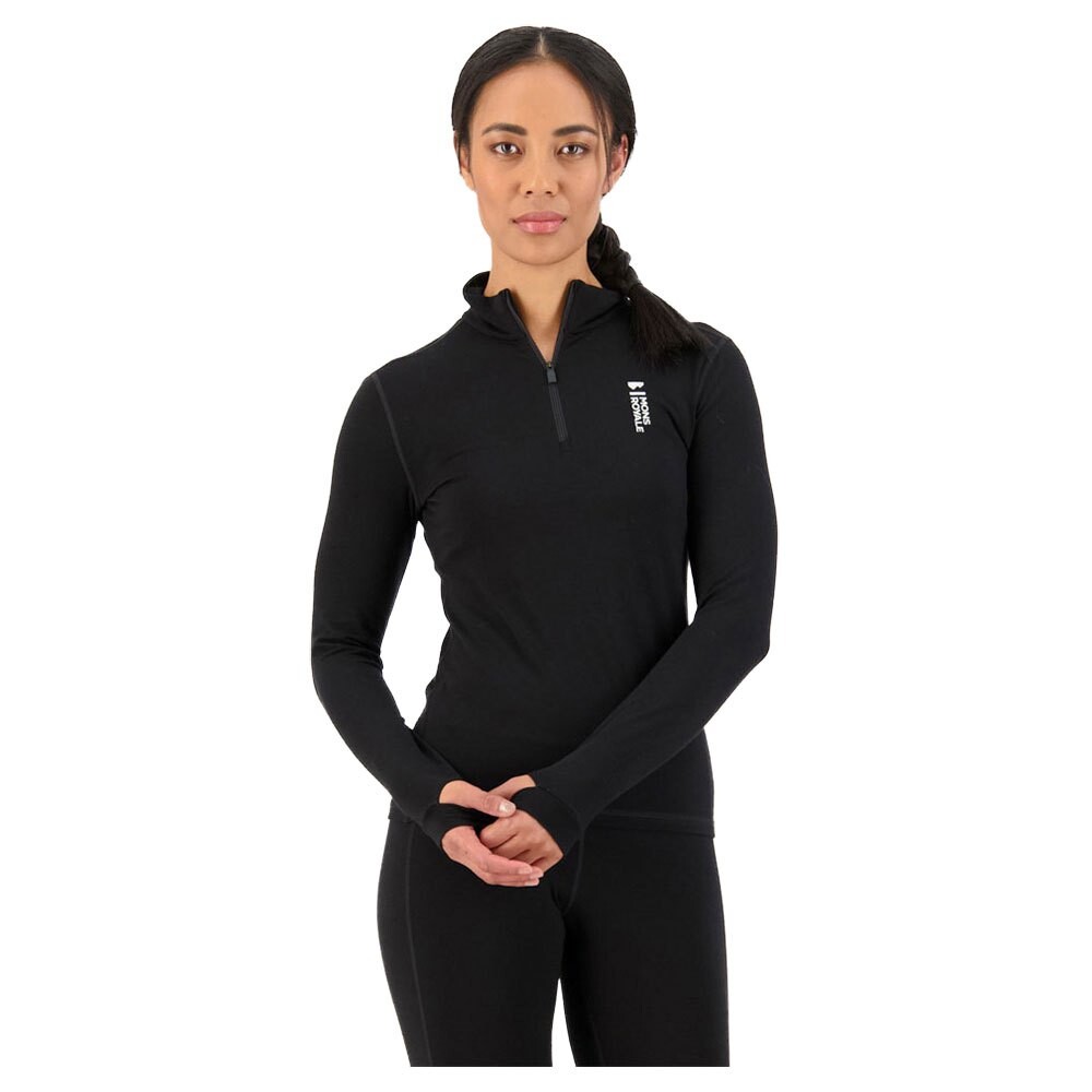 

Толстовка Mons Royale Cascade Merino Flex 200 1/4 Zip, черный