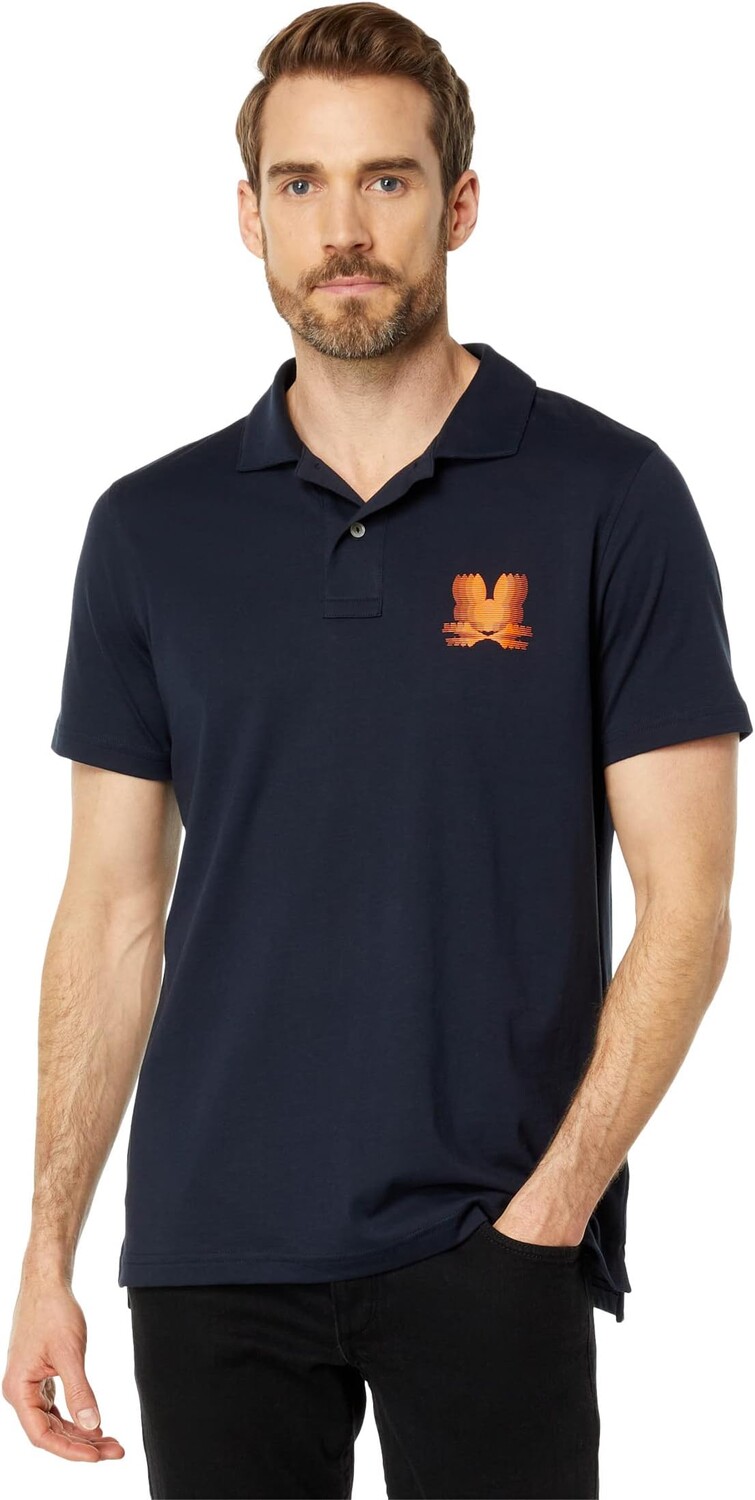 

Рубашка-поло Turing Jersey Polo Psycho Bunny, темно-синий