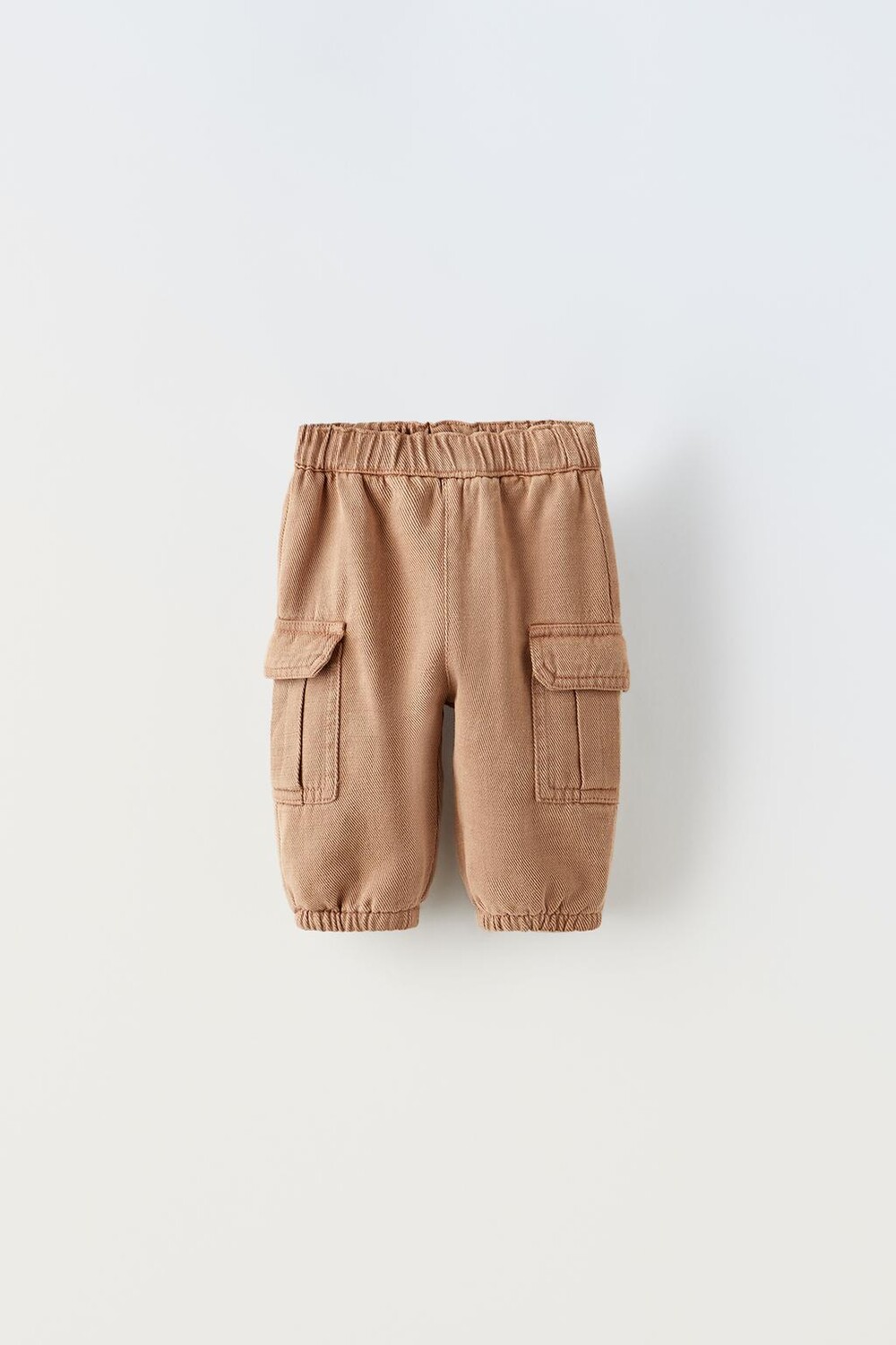 

Брюки-карго на подкладке ZARA, кэмел