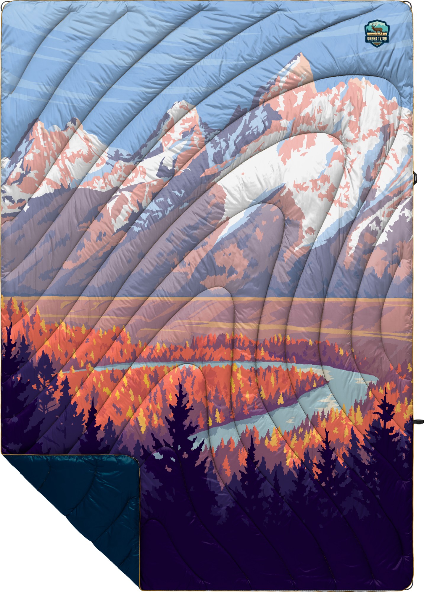 Оригинальное пуховое одеяло - Национальный парк Rumpl, синий