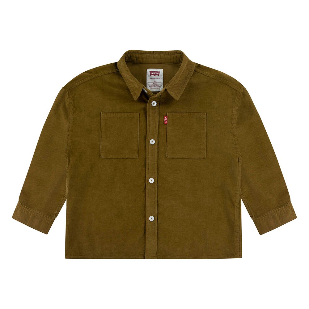 Рубашка с длинным рукавом Levi´s Corduroy, коричневый рубашка с длинным рукавом levi´s skate желтый