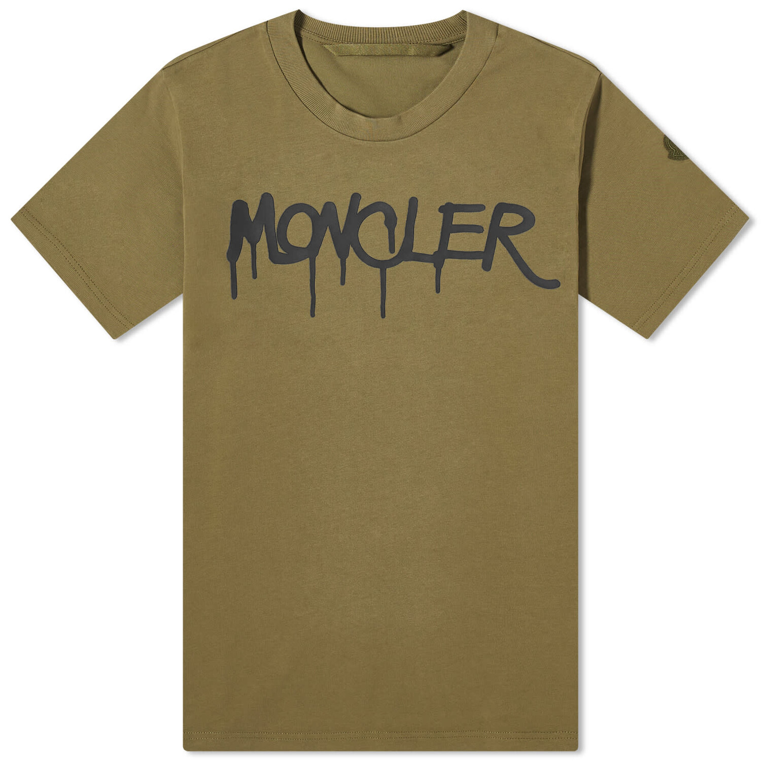 

Футболка Moncler Graffiti Logo, оливковое, Зеленый