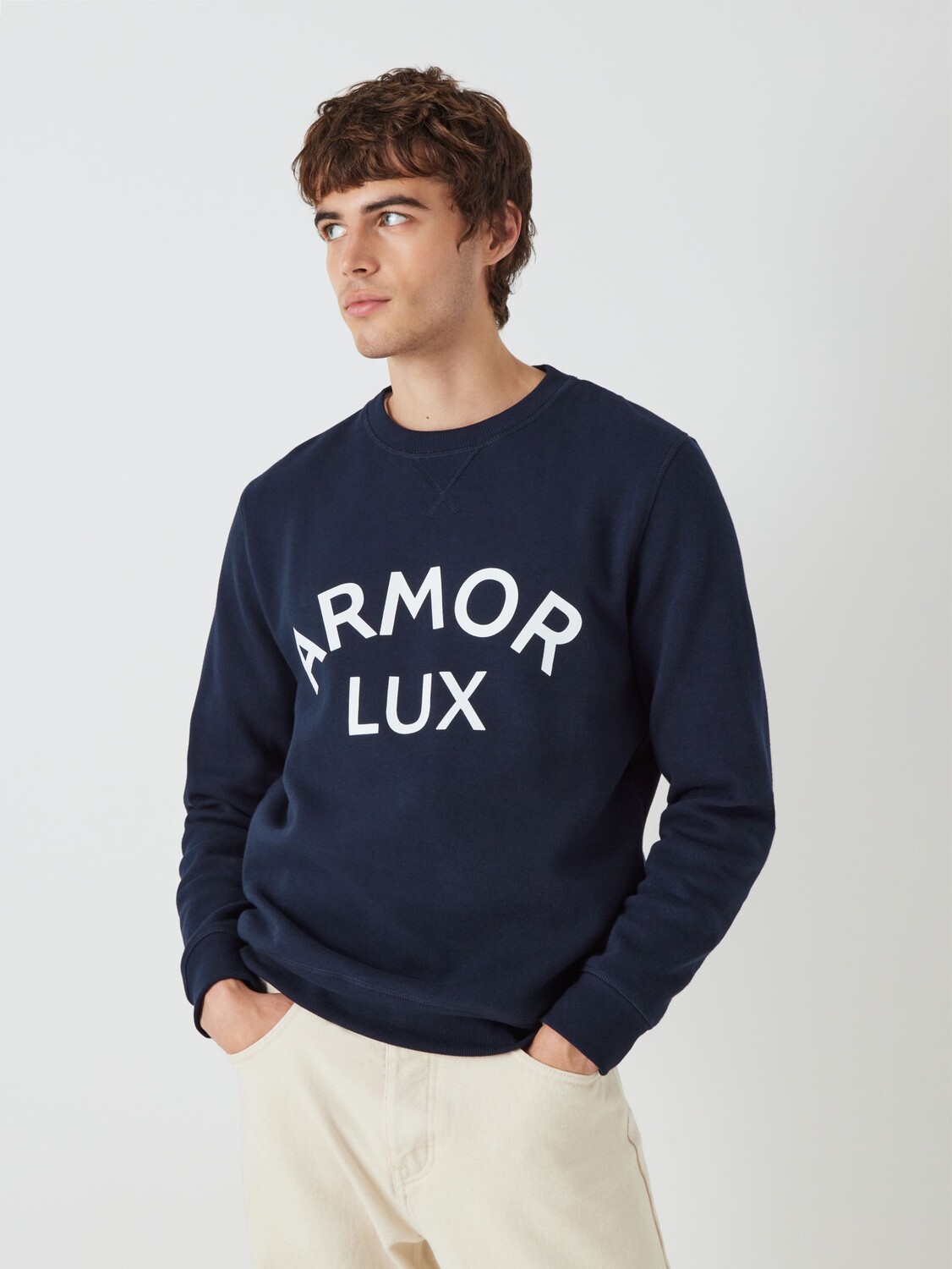 

Джемпер с логотипом Armor Lux Crew, цвет Marine Deep