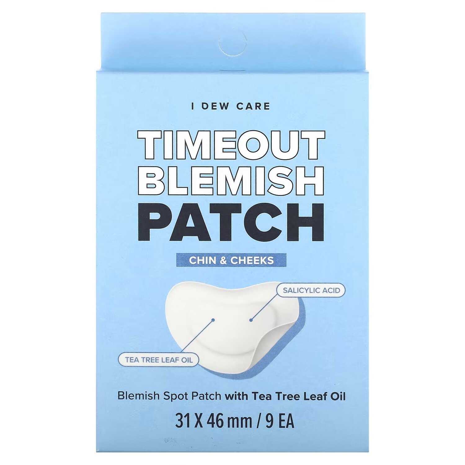 Патчи от пятен I Dew Care Timeout Blemish Patch для подбородка и щек, 9 патчей патчи от пятен i dew care timeout blemish patch dark spot 32 патча