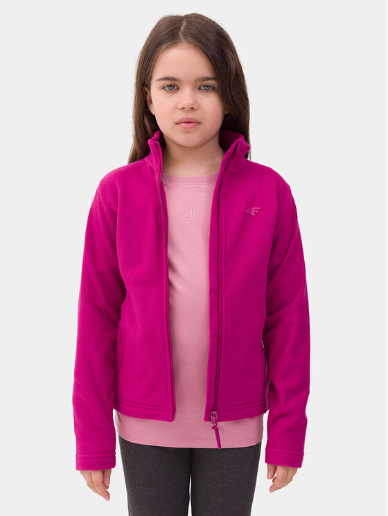 Флисовая куртка стандартного кроя 4F, розовый флисовая куртка стандартного кроя 4f розовый