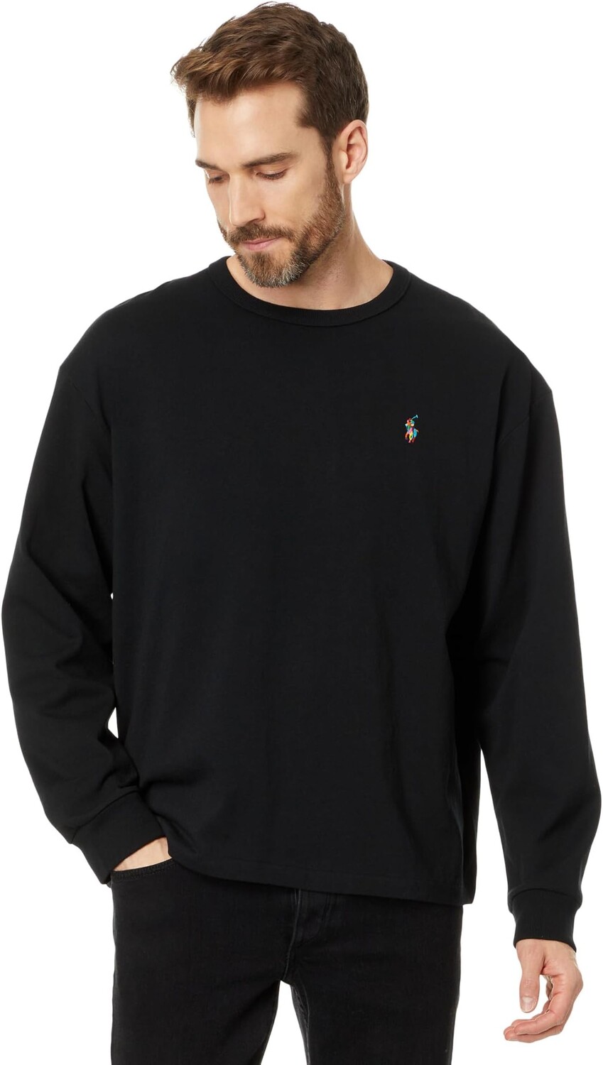 

Футболка свободного кроя из джерси Big Pony Polo Ralph Lauren, цвет Polo Black