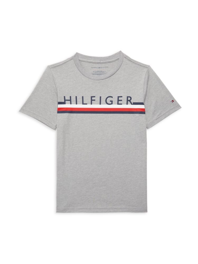 

Футболка с логотипом для маленького мальчика Tommy Hilfiger, цвет Grey Heather
