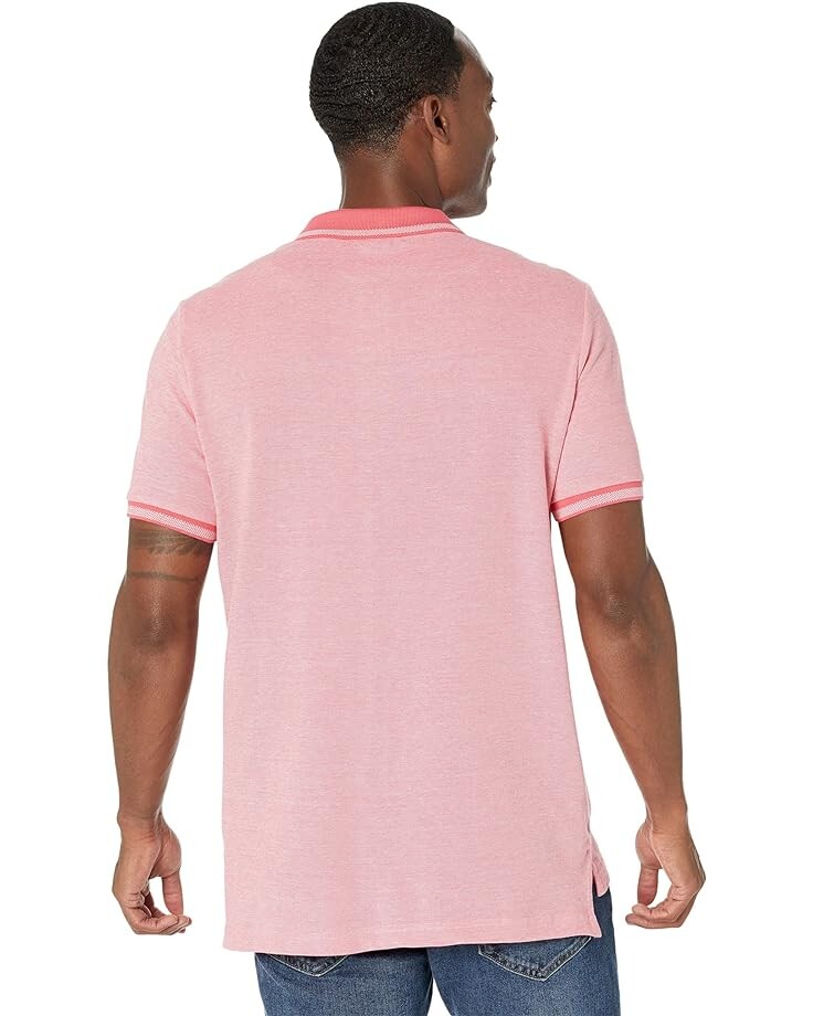 

Рубашка U.S. POLO ASSN. Short Sleeve Small Tip Birdseye Knit Shirt, цвет Calypso Coral