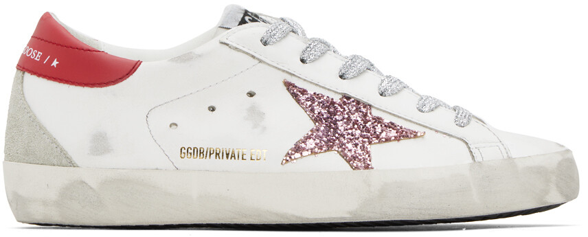 

Эксклюзивные белые кроссовки Golden Goose SSENSE Super-Star, Белый