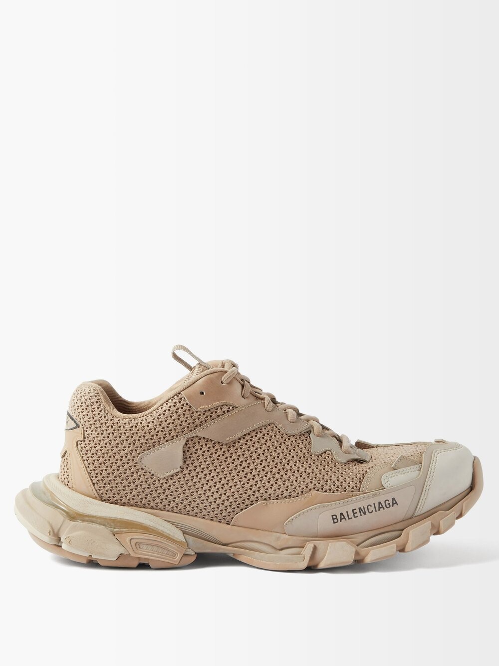 

Кроссовки track.3 из сетки и искусственной кожи Balenciaga, бежевый
