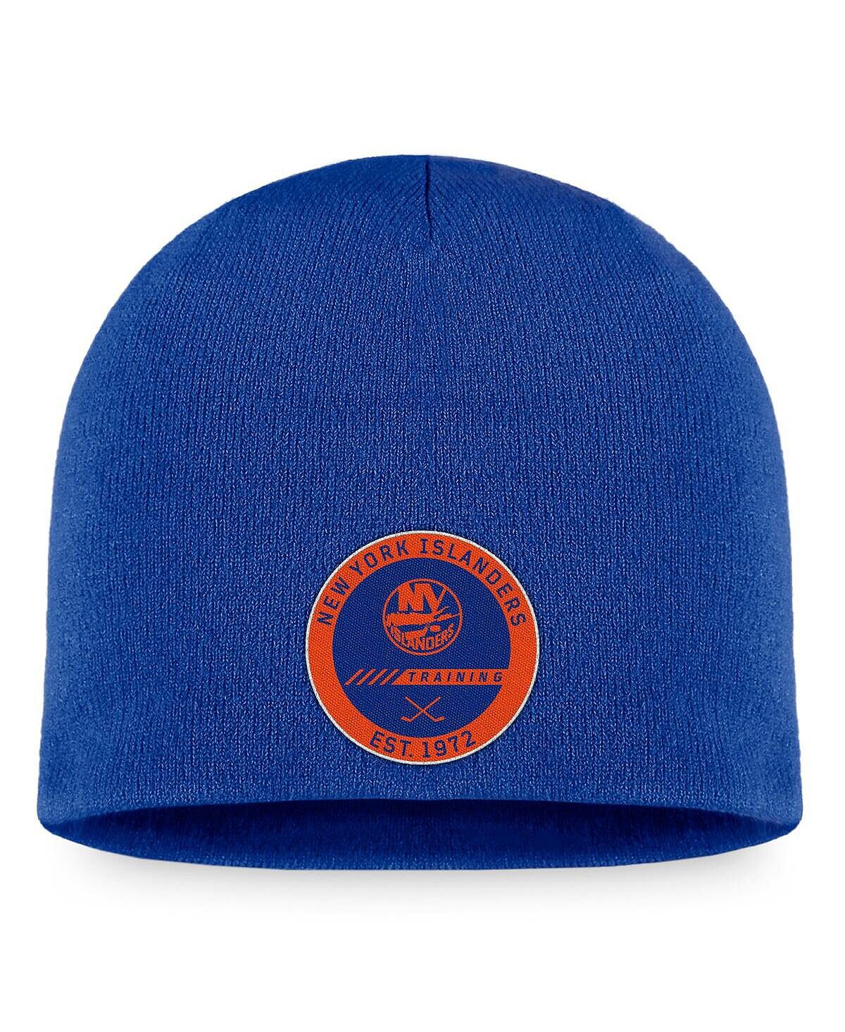 

Мужская фирменная шапка Royal New York Islanders 2022 Training Camp Authentic Pro Beanie Fanatics