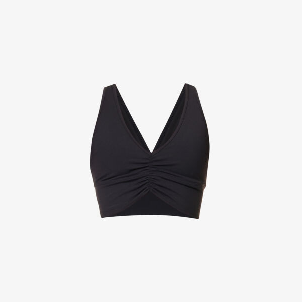 

Бюстгальтер из эластичной ткани wild thing с v-образным вырезом Alo Yoga, черный