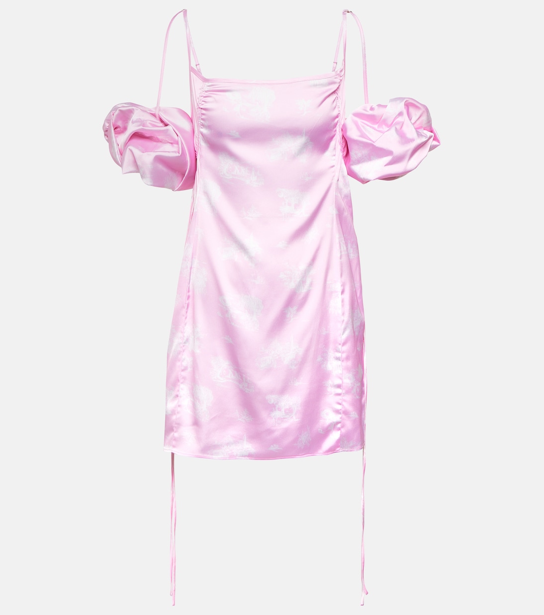 Мини-платье la mini robe chouchou Jacquemus, розовый черное мини платье les sculptures la mini robe aro jacquemus