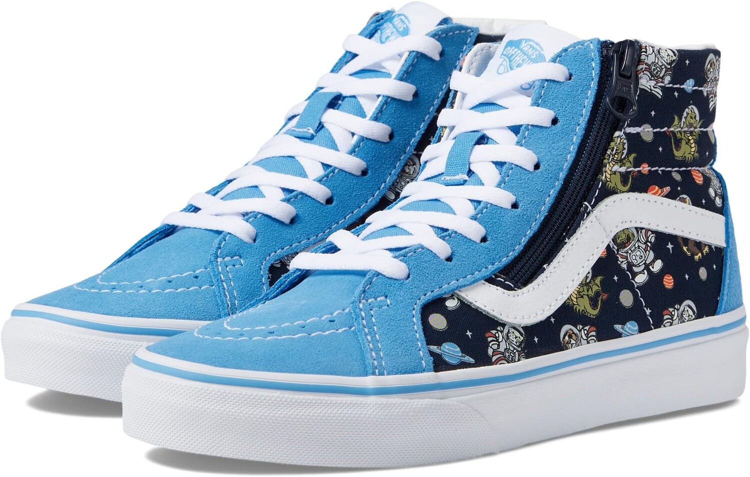 

Кроссовки Sk8-Hi Reissue Side Zip Vans, цвет Glow Cosmic Zoo Black/Blue