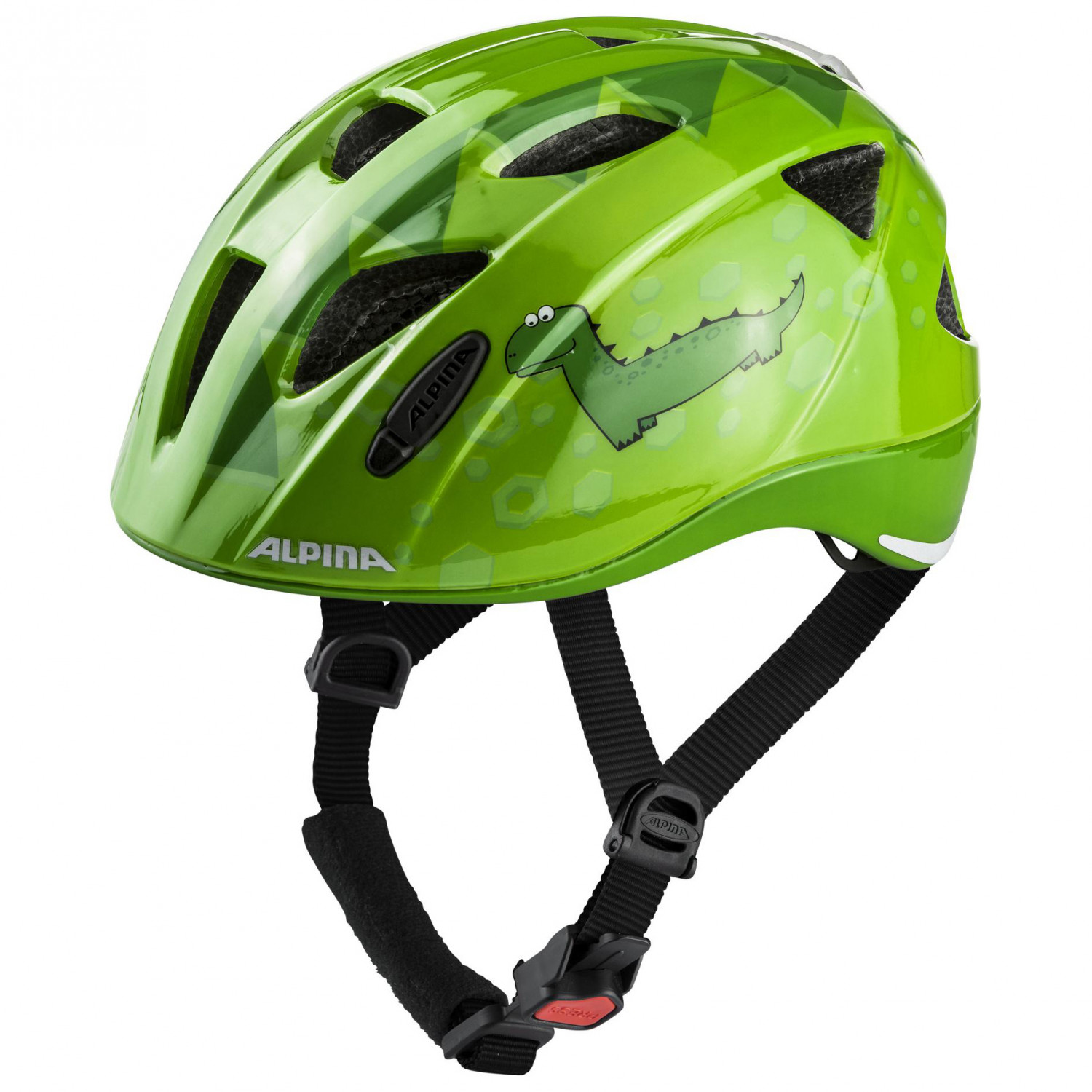 alpina шлем защитный alpina ximo flash green dino gloss цвет зеленый ростовка 47 51см Велосипедный шлем Alpina Kid's Alpina Ximo Flash, цвет Green Dino