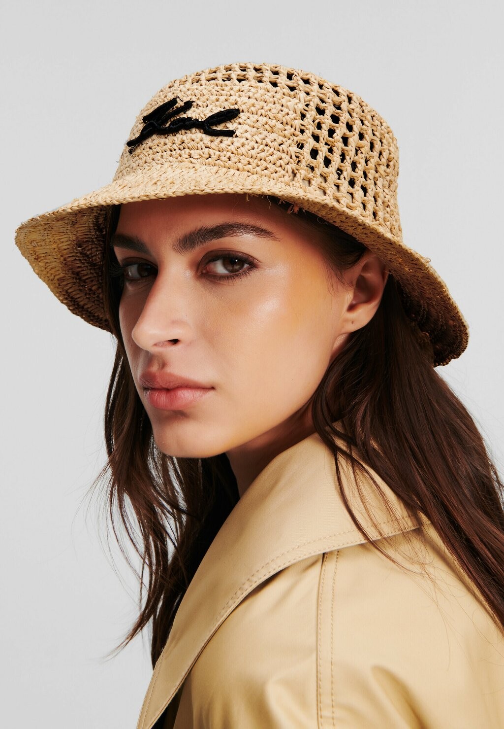 

Шляпа KARL LAGERFELD HAT SIGNATURE RAFFIA, цвет natural
