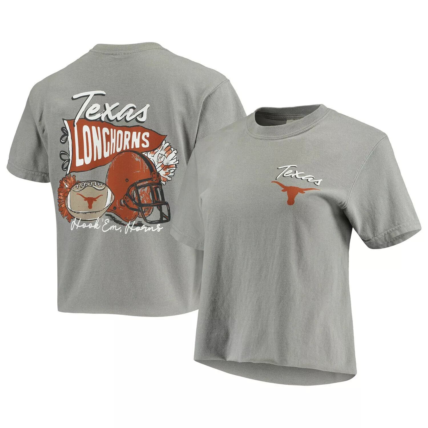

Женский серый укороченный топ Texas Longhorns Weve Got Spirit