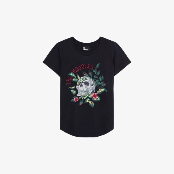 

Футболка из хлопкового джерси с графическим принтом The Kooples, черный