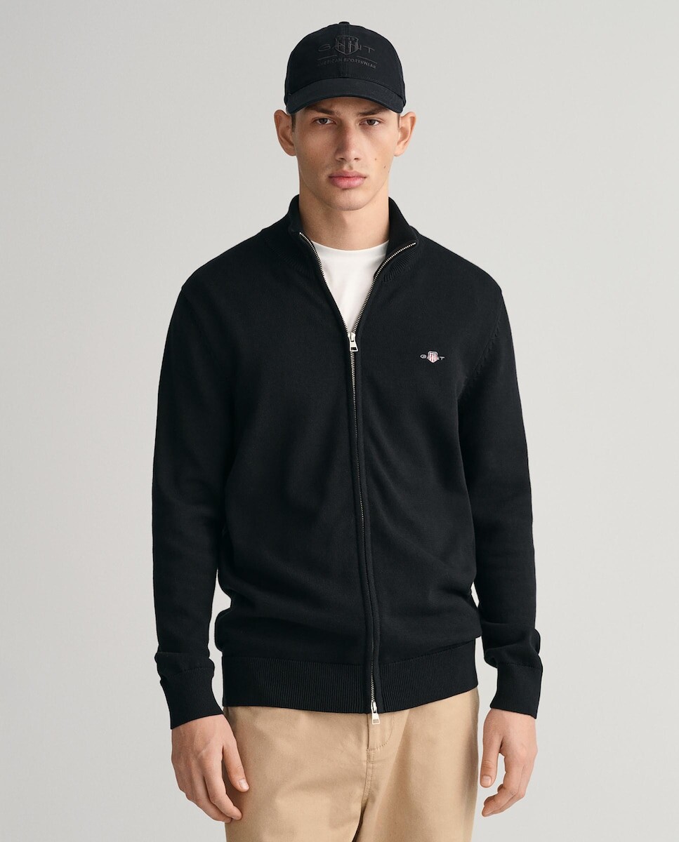 

Черная мужская куртка на молнии Gant, черный