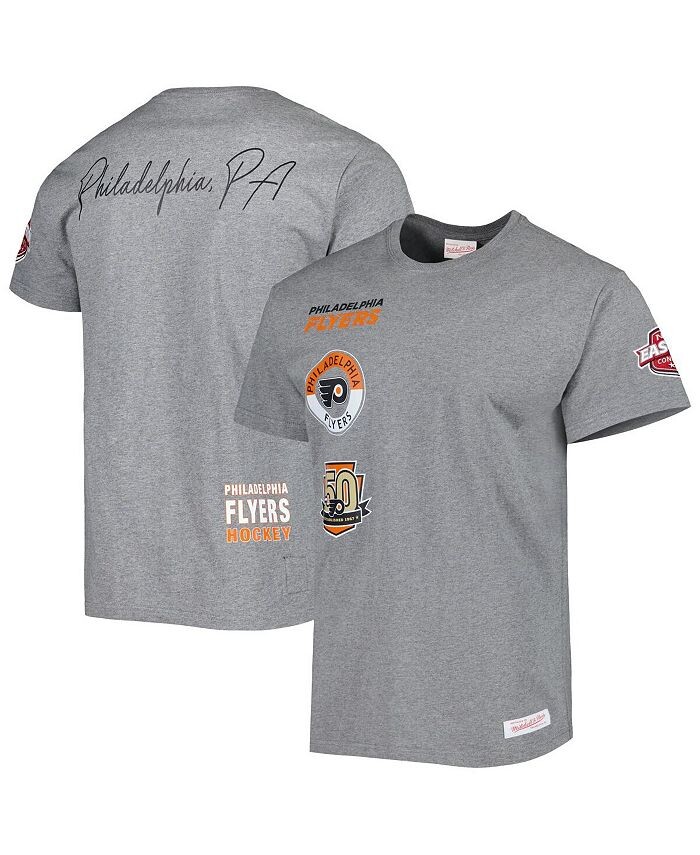 

Мужская футболка Heather Grey Philadelphia Flyers City Collection Mitchell & Ness, серый