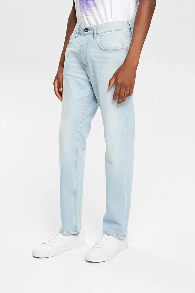 

Прямые джинсы с потертым эффектом Esprit, синий