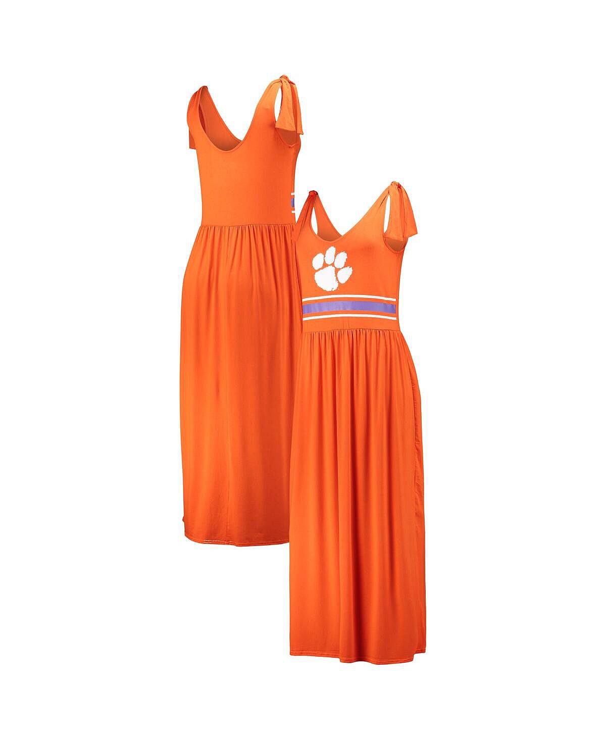 цена Женское оранжевое платье макси с круглым вырезом Clemson Tigers Game Over G-III 4Her by Carl Banks