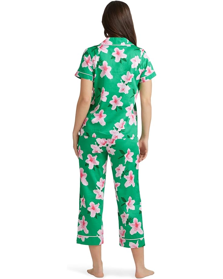 Пижамный комплект Bedhead PJs Short Sleeve Cropped Pajama Set, цвет Elegant Azaleas