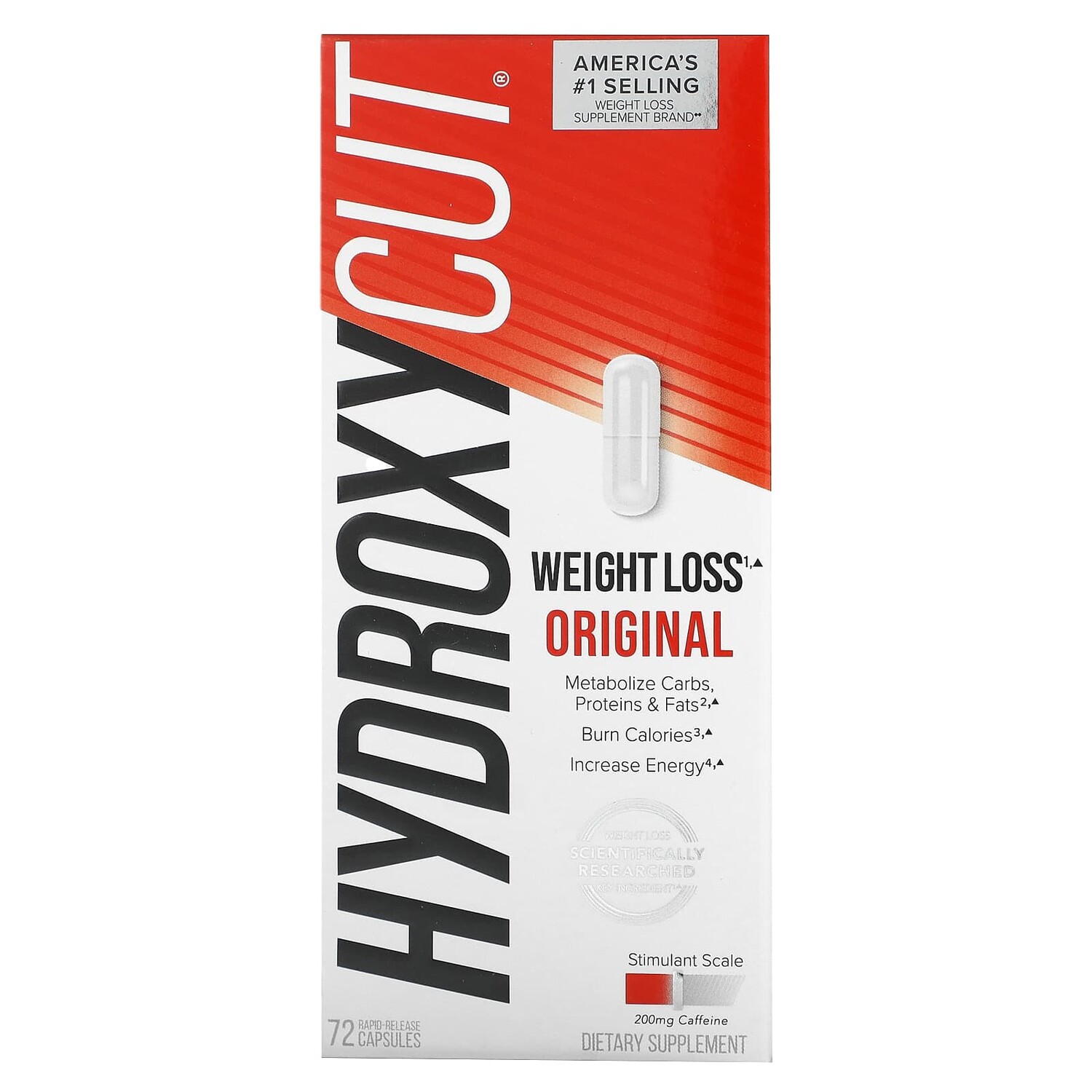 

Original, добавка для снижения веса, 72 капсулы с быстрым высвобождением, Hydroxycut