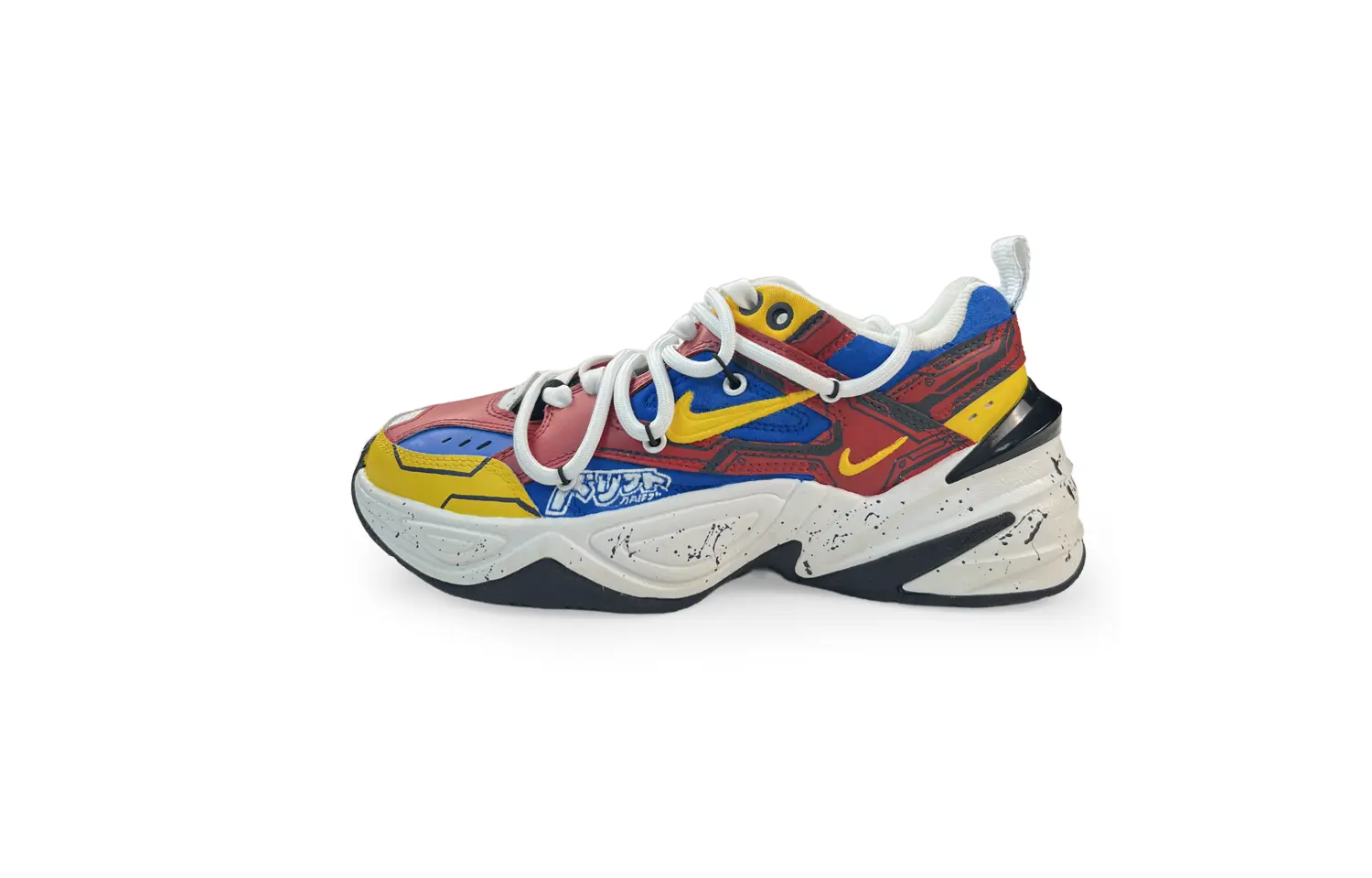 

Кроссовки Nike M2K Chunky Sneakers Women's Low-top Red/Blue/Yellow/White/Black, красный
