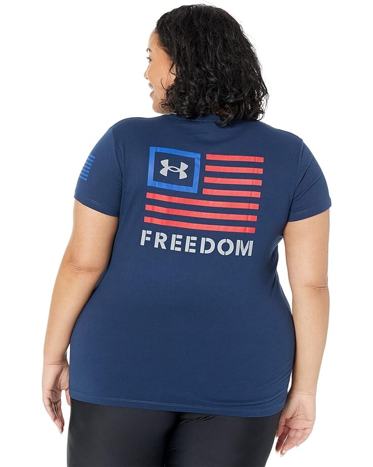 

Футболка Under Armour New Freedom Banner T-Shirt, цвет Academy/Royal