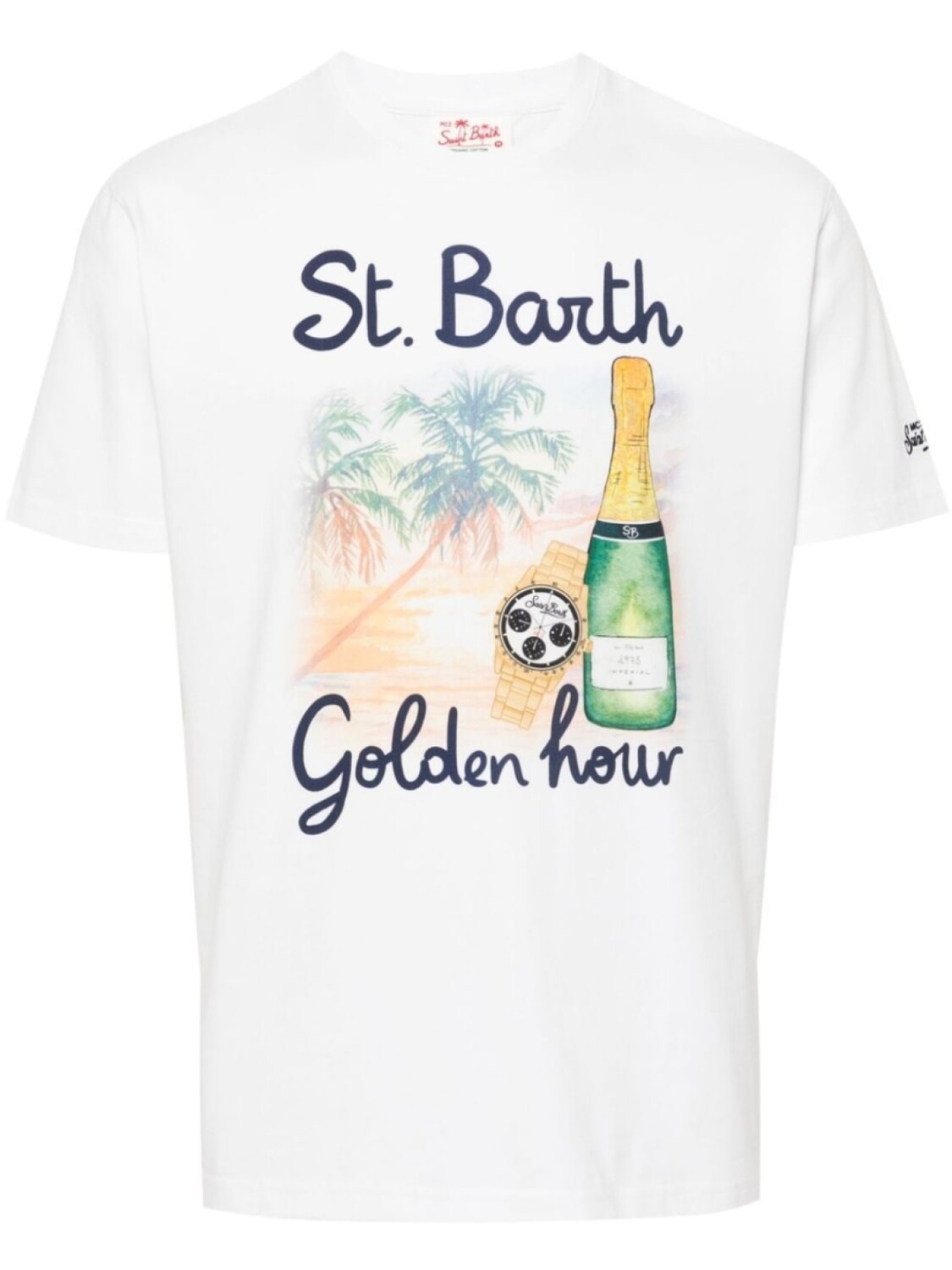 

Футболка с принтом Golden Hour MC2 Saint Barth, белый