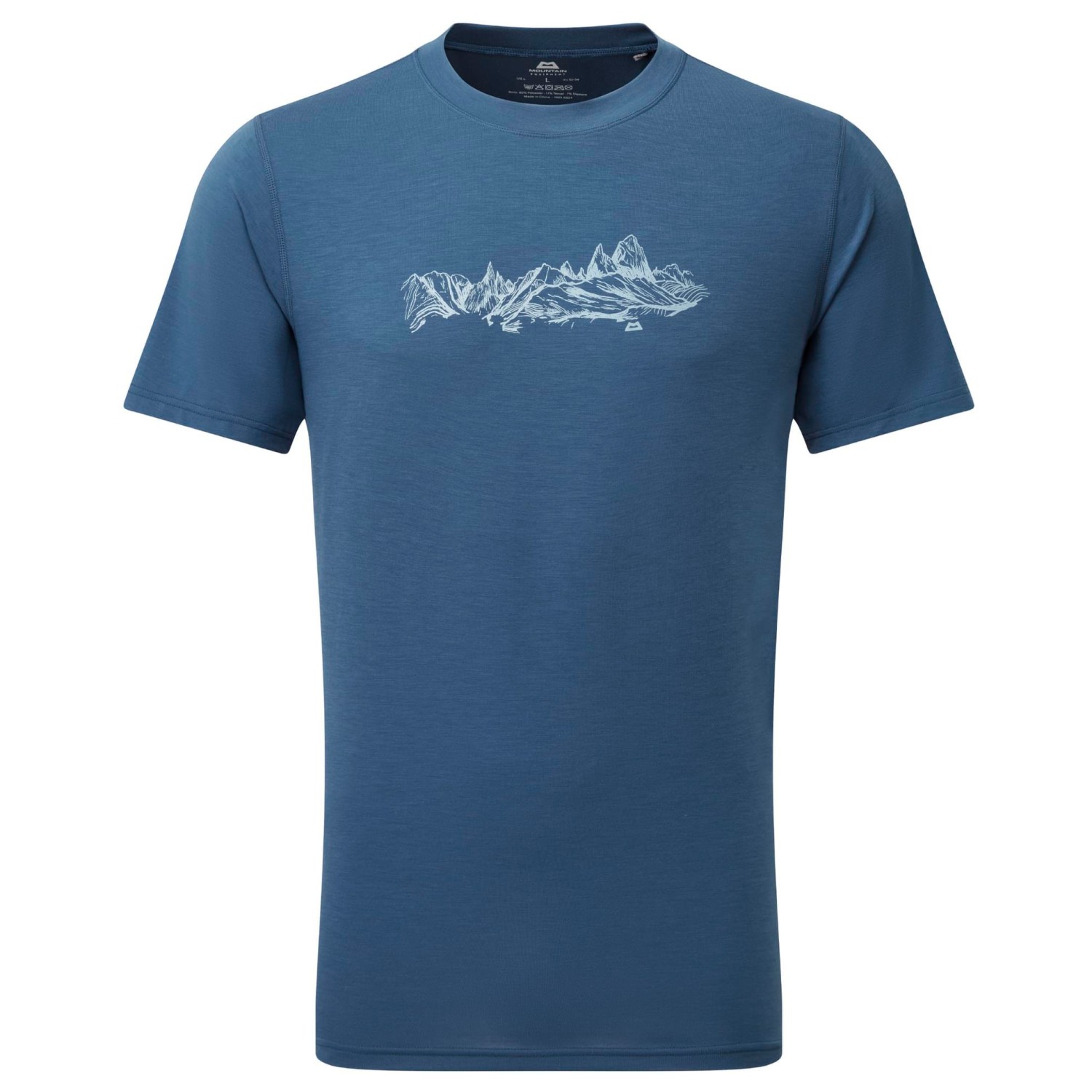 Функциональная рубашка Mountain Equipment Groundup Skyline Tee, цвет Denim Blue