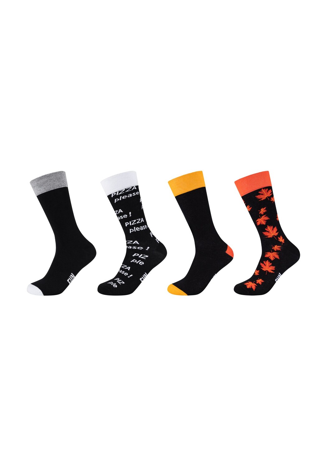 

Носки Fun Socks 4 шт graphics, черный