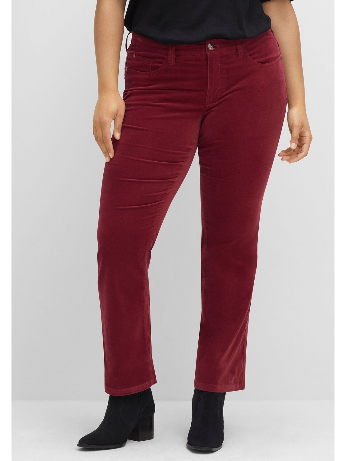 

Брюки sheego by Joe Browns Samthose, цвет weinrot