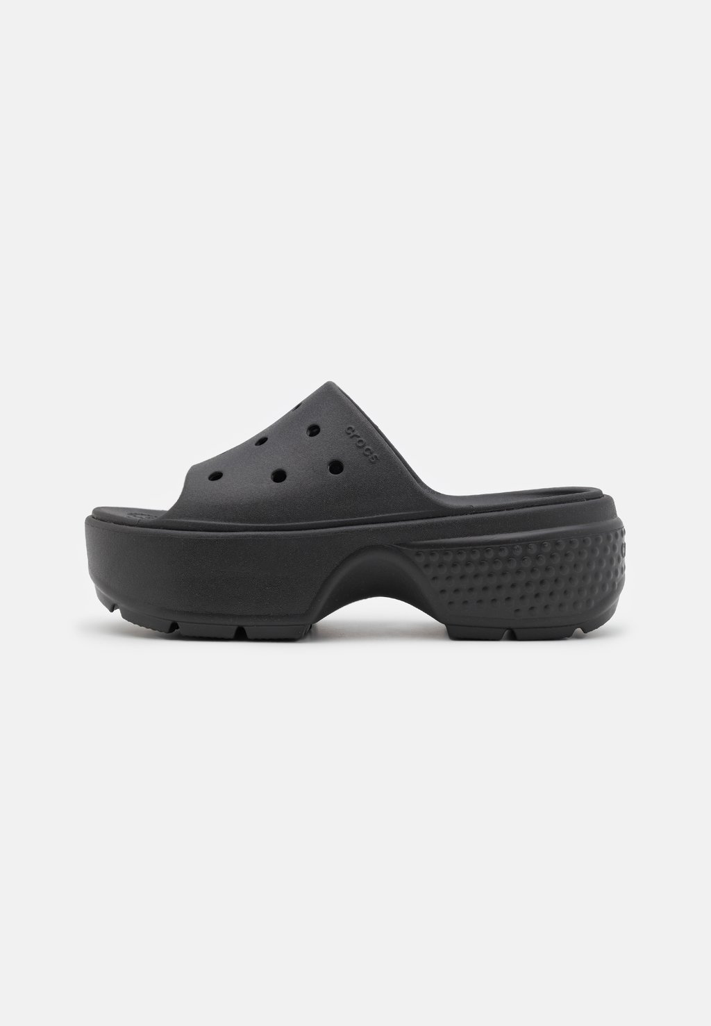 Тапочки Stomp Slide Unisex Crocs, черный пляжные тапочки stomp unisex crocs цвет bubble