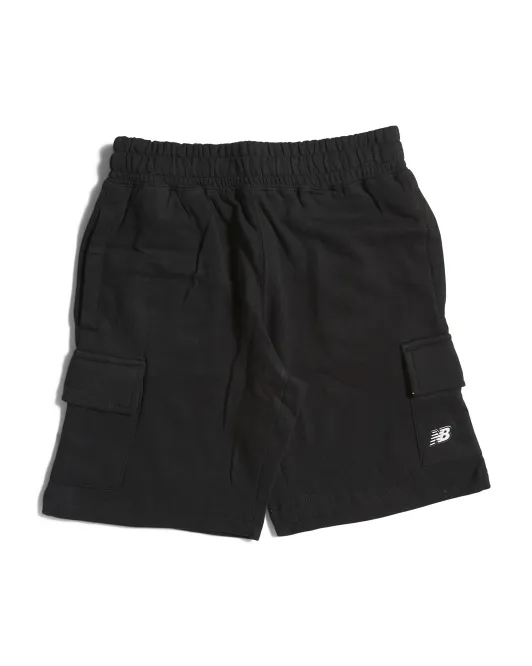 

Флисовые шорты карго для больших мальчиков New Balance, черный
