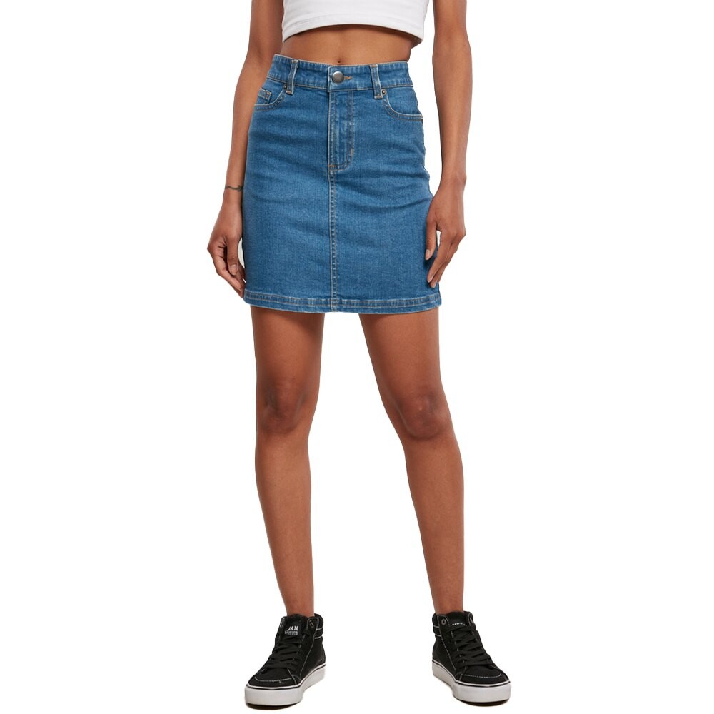 

Юбка Urban Classics Organic Stretch High Waist Mini, синий