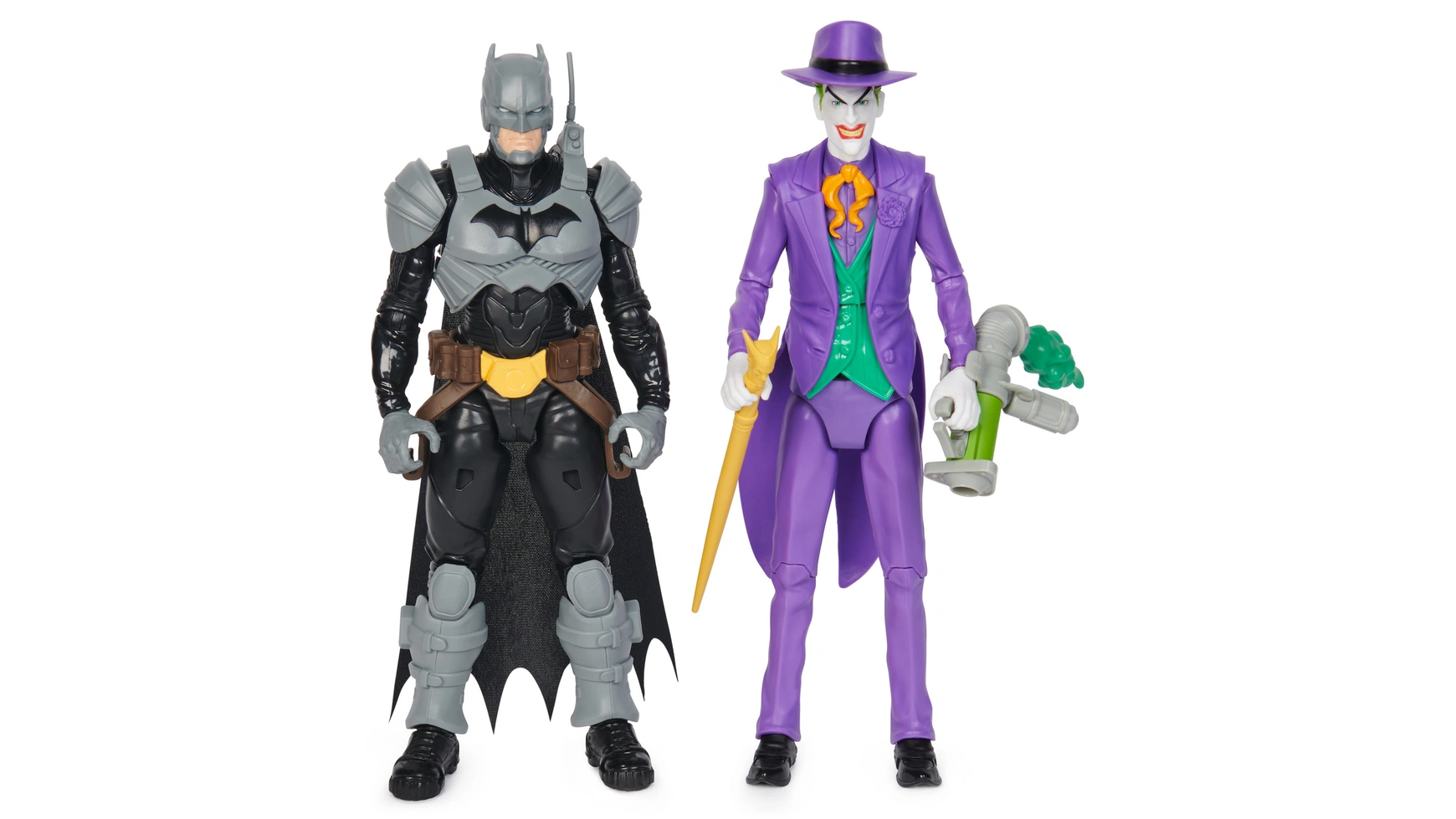 набор фигурок dc multiverse batman white knight vs azrael batman armor 18 см Batman Adventures Набор фигурок Бэтмена против Джокера, 2 шт, 30 см Spin Master
