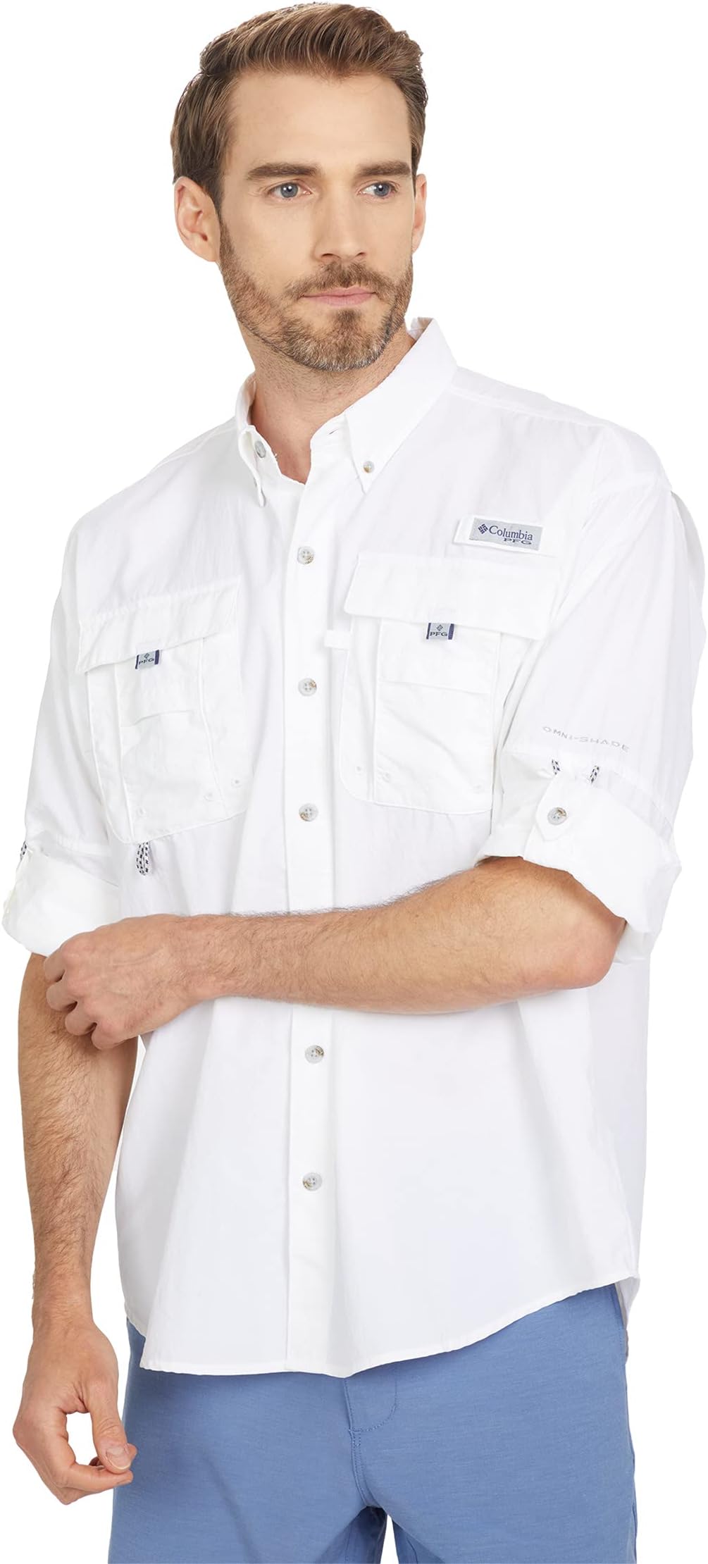 Рубашка с длинным рукавом Bahama II Columbia, белый фото