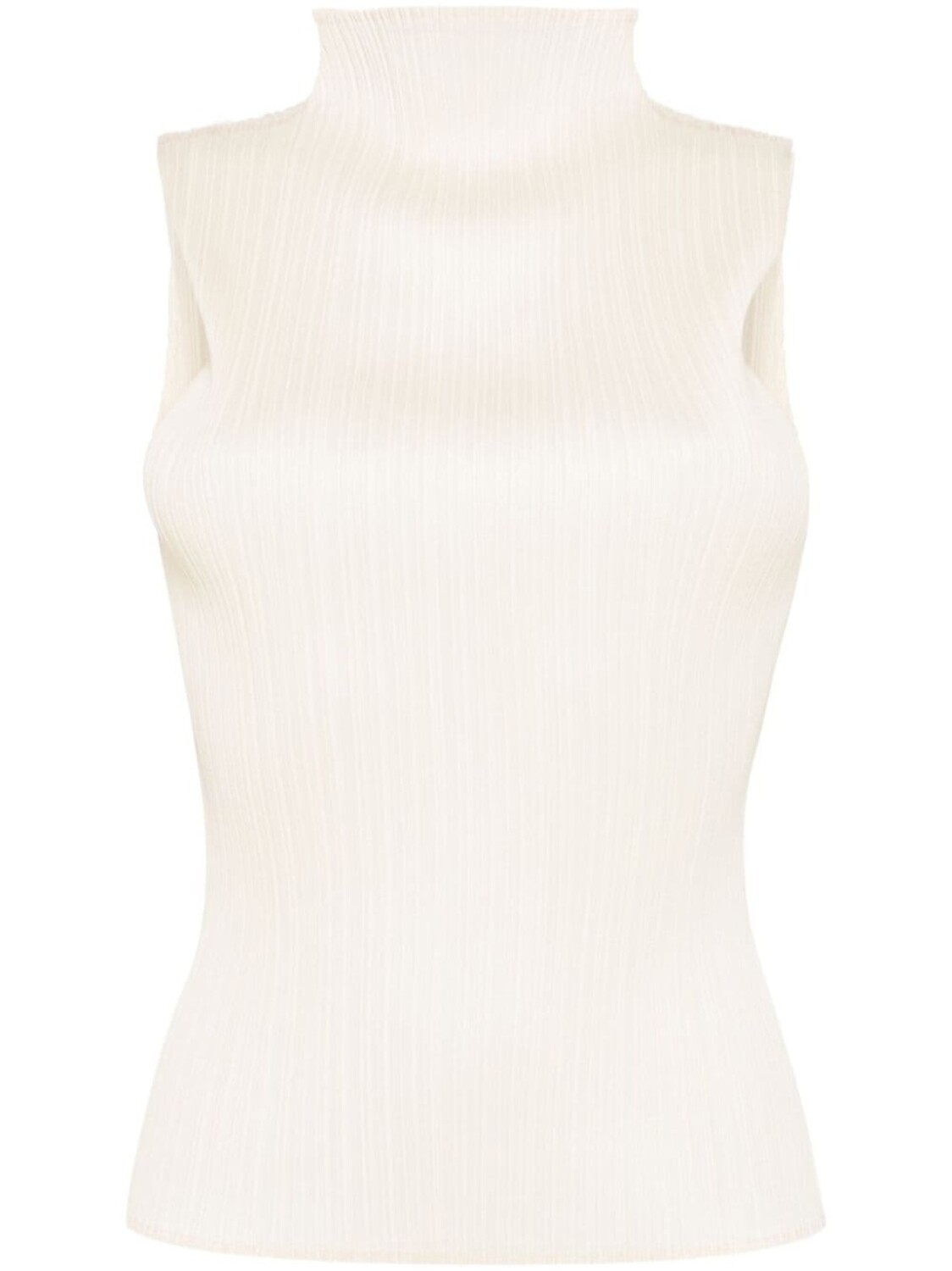

Плиссированный топ без рукавов Pleats Please Issey Miyake, нейтральный цвет