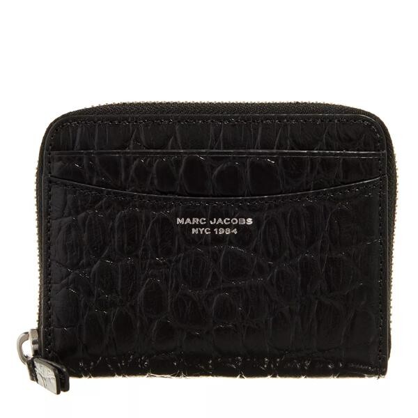 

Кошелек the slim croc zip around wallet Marc Jacobs, черный