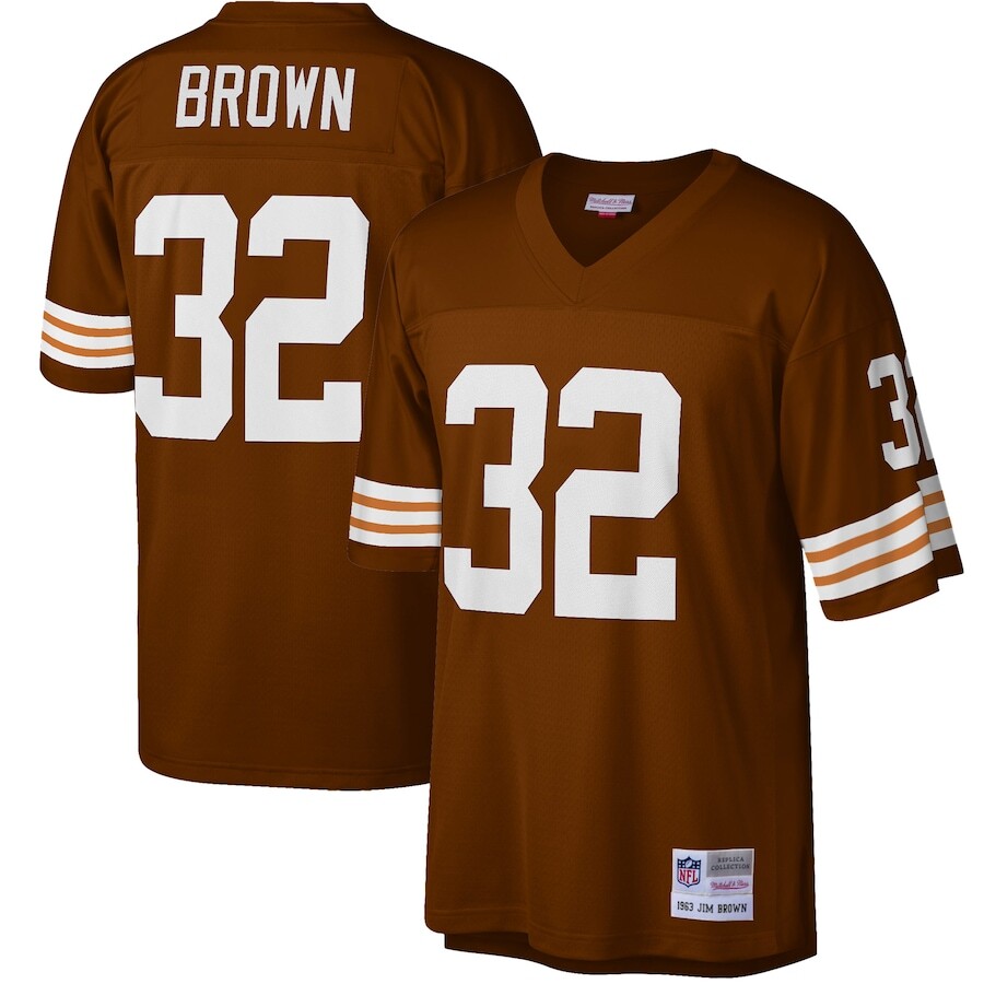 

Джерси Mitchell & Ness Cleveland Browns, коричневый