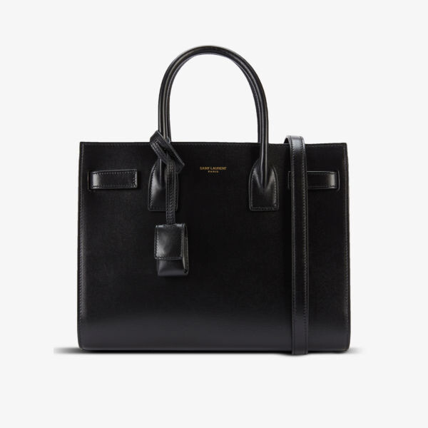 

Кожаная сумка Sac de Jour Baby с верхней ручкой Saint Laurent, черный