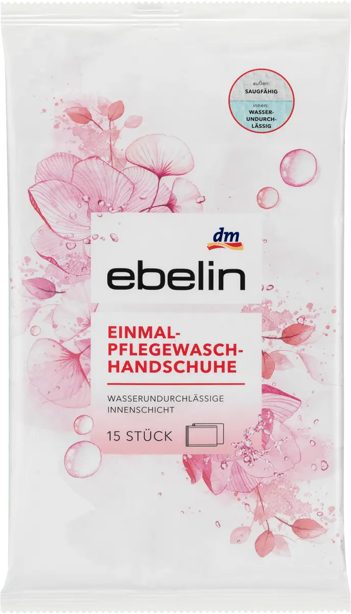 

Одноразовые перчатки для мытья 15 шт. ebelin