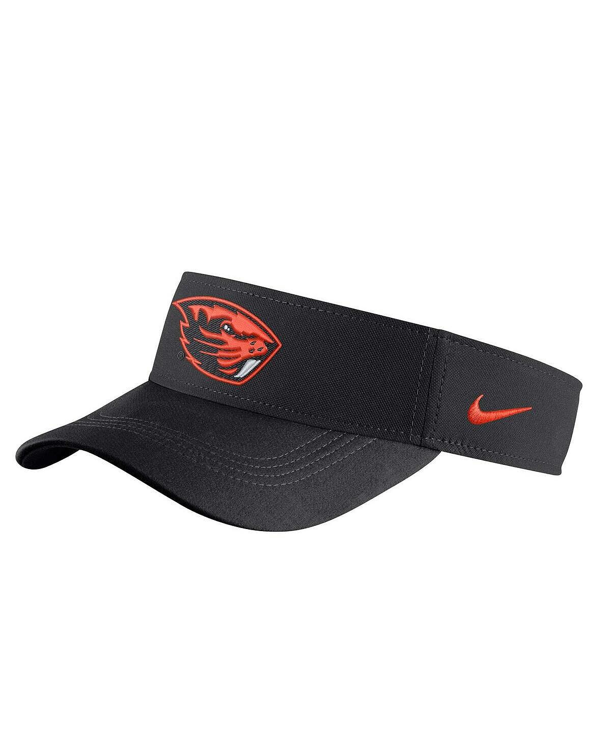 

Мужской черный козырек с боковой линией Oregon State Beavers Nike